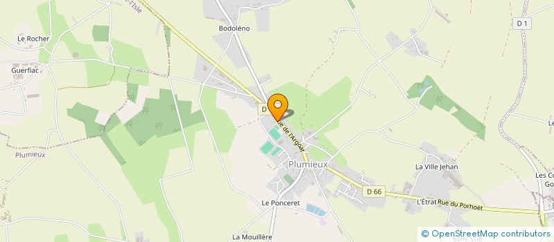 localisation de l'entreprise EARL URVOY DMC à PLUMIEUX