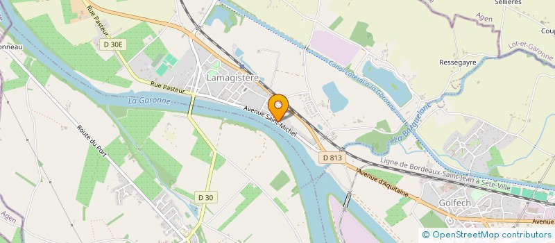 localisation de l'entreprise EARL VABRE  LAMAGISTERE