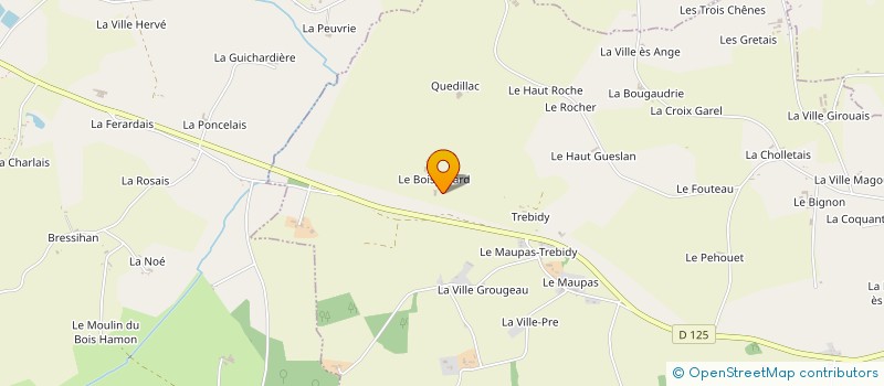 localisation de l'entreprise EARL VAIDIE  BOISGERVILLY