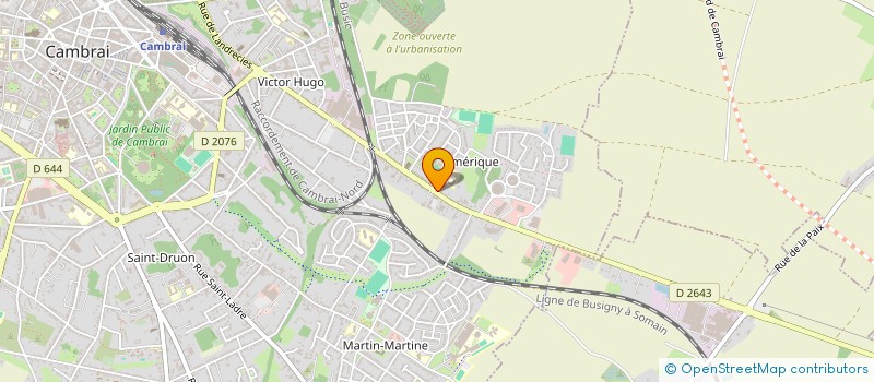 localisation de l'entreprise EARL VAILLANT  CAMBRAI