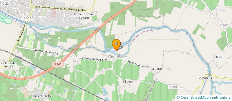 localisation de l'entreprise EARL VAL DO GUIL  MAINXE-GONDEVILLE