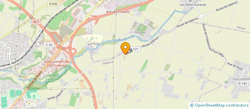 localisation de l'entreprise EARL VALENCE FRUITS  VALENCE