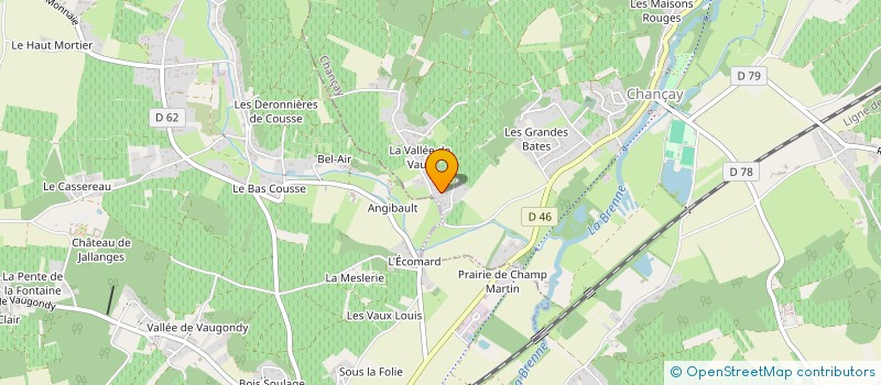 localisation de l'entreprise EARL VALENTIN PIEAUX  CHANCAY