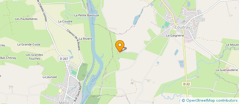 localisation de l'entreprise EARL VALETTE  COUDRAY
