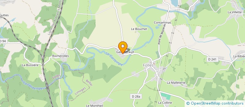 localisation de l'entreprise EARL VALLAUD à FOLLES