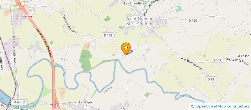 localisation de l'entreprise EARL VALLEE DE LA SELUNE à SAINT-QUENTIN-SUR-LE-HOMME