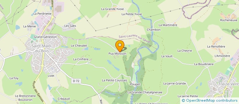 localisation de l'entreprise EARL VALLEE DE SEVRE à SAINT-MALO-DU-BOIS