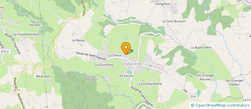 localisation de l'entreprise EARL VALLET à VIRIGNEUX