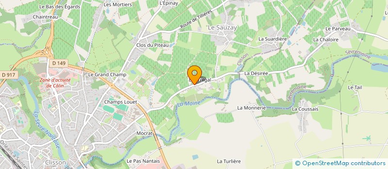 localisation de l'entreprise EARL VALLON DES PERRIERES à CLISSON