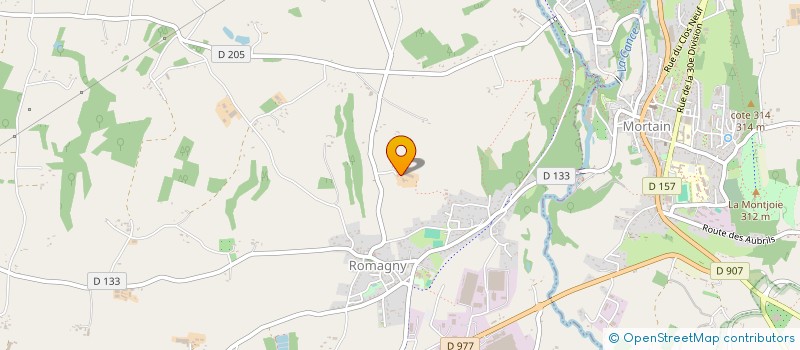 localisation de l'entreprise EARL VALPIERRE à ROMAGNY FONTENAY