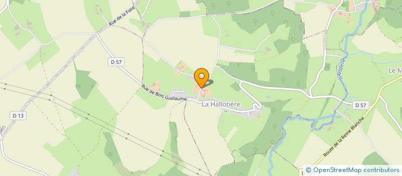 localisation de l'entreprise EARL VAN POUCKE  LA HALLOTIERE