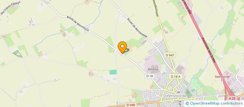 localisation de l'entreprise EARL VANDERLYNDEN IOOS à STEENVOORDE