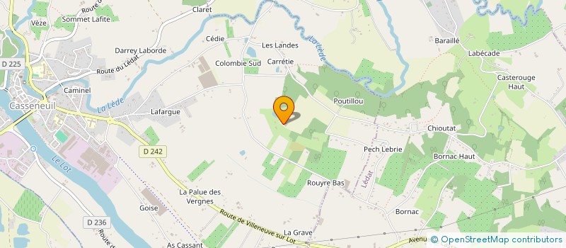 localisation de l'entreprise EARL VAREILLE  CASSENEUIL