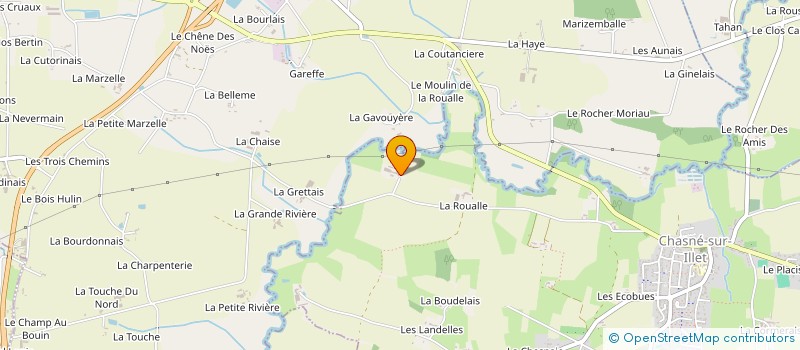 localisation de l'entreprise EARL VASNIER à CHASNE-SUR-ILLET