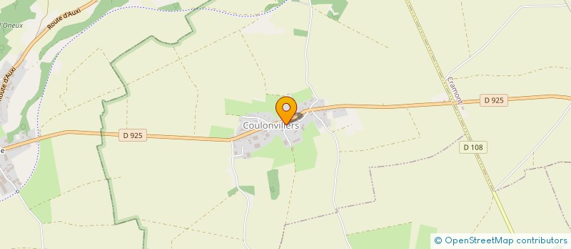 localisation de l'entreprise EARL VAUDET à COULONVILLERS