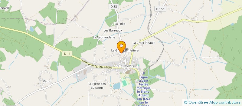 localisation de l'entreprise EARL VDB à PELLEVOISIN