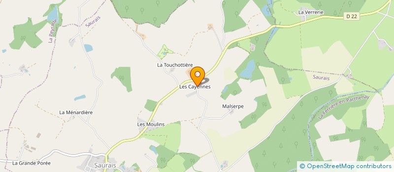 localisation de l'entreprise EARL VEILLON  SAURAIS