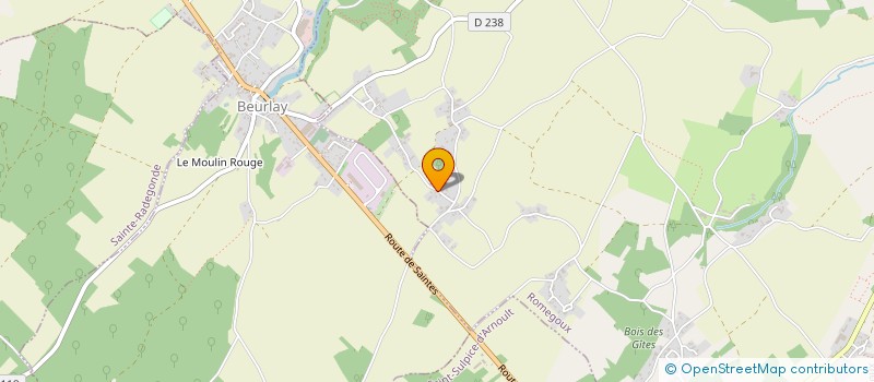 localisation de l'entreprise EARL VERAT  ROMEGOUX