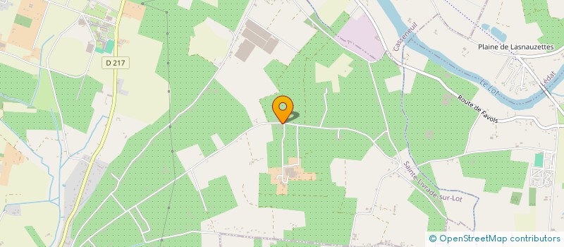 localisation de l'entreprise EARL VERGERS DE POMAREDE à SAINTE LIVRADE SUR LOT