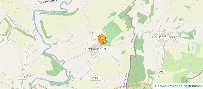 localisation de l'entreprise EARL VERGERS GRANDIEU  GRIGNONCOURT