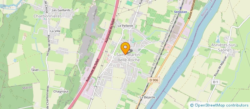 localisation de l'entreprise EARL VERMEIL  SAINT-MARTIN-BELLE-ROCHE