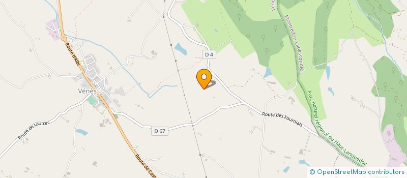 localisation de l'entreprise EARL VERNHES  MONTDRAGON