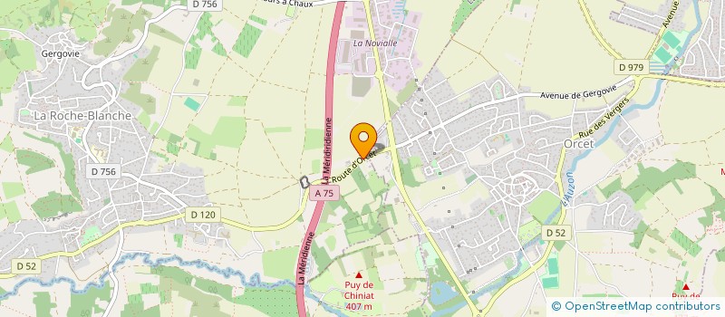 localisation de l'entreprise EARL VERNIER LES SERRES FLEURIES  LA ROCHE-BLANCHE