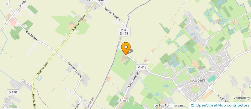 localisation de l'entreprise EARL VERSCHAVE à AUBERS