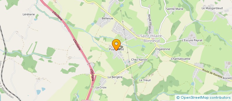 localisation de l'entreprise EARL VERTIGO à SAINT-HILAIRE-BONNEVAL