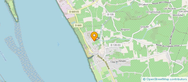 localisation de l'entreprise EARL VHE à PLASSAC