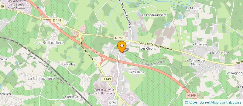 localisation de l'entreprise EARL VICET ERWAN à LA HAIE-FOUASSIERE