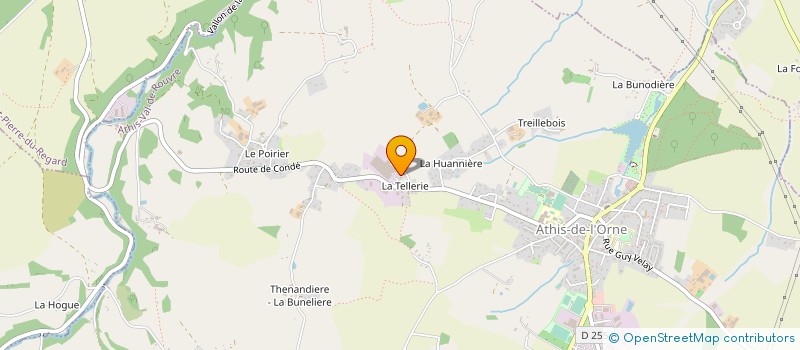 localisation de l'entreprise EARL VIE à ATHIS-VAL DE ROUVRE