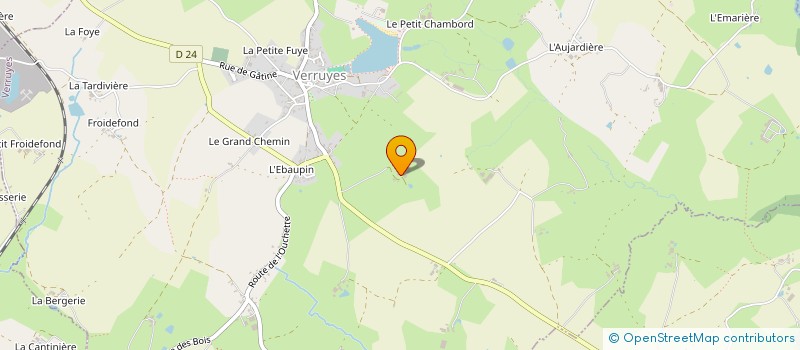 localisation de l'entreprise EARL VIGNAULT à LA BOISSIERE-EN-GATINE