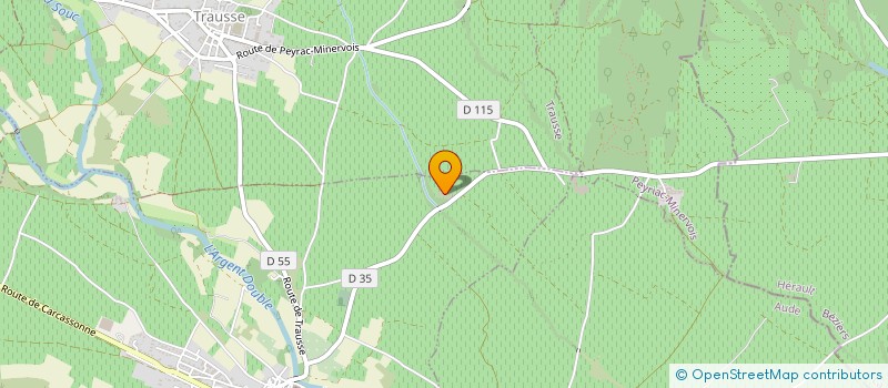 localisation de l'entreprise EARL VIGNOBLE DU CHATEAU DE VIOLET  PEYRIAC-MINERVOIS