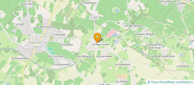 localisation de l'entreprise EARL VIGNOBLE DURAND à SAINT-LUMINE-DE-CLISSON