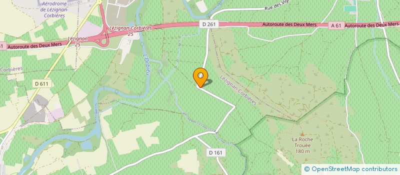 localisation de l'entreprise EARL VIGNOBLE F.VIALADE  LEZIGNAN-CORBIERES