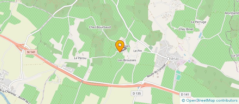 localisation de l'entreprise EARL VIGNOBLE JAMIN à CHERAC