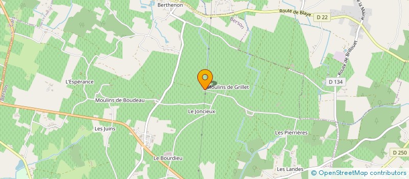 localisation de l'entreprise EARL VIGNOBLES CECCATO à BERSON