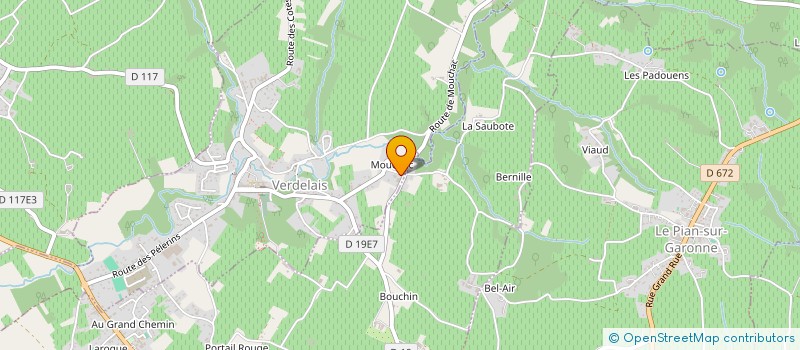 localisation de l'entreprise EARL VIGNOBLES CHARRON  VERDELAIS