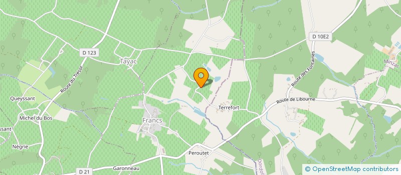localisation de l'entreprise EARL VIGNOBLES CHASSAGNE MICHEL à LUSSAC