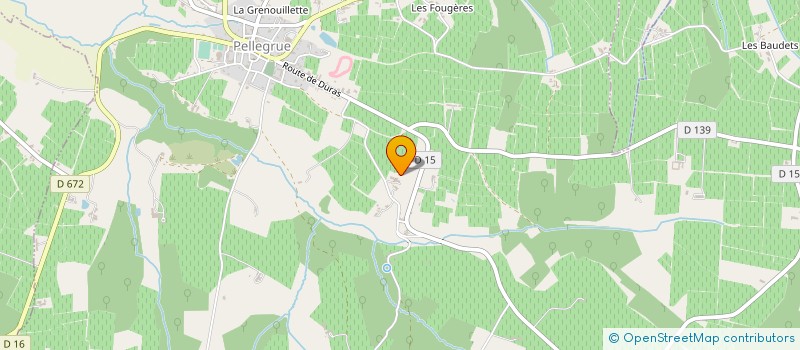 localisation de l'entreprise EARL VIGNOBLES COQUET  PELLEGRUE