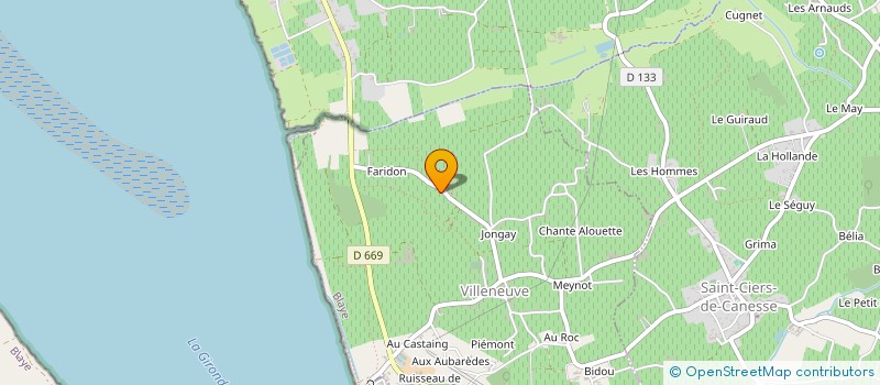 localisation de l'entreprise EARL VIGNOBLES DARRICARRERE  VILLENEUVE