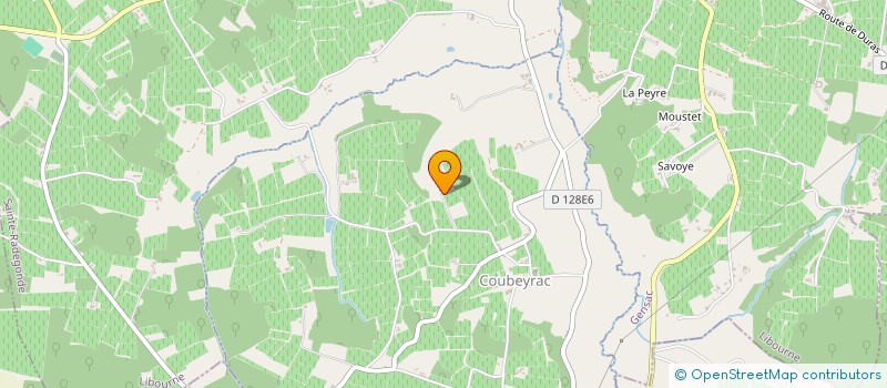 localisation de l'entreprise EARL VIGNOBLES DUTHEILLET  COUBEYRAC