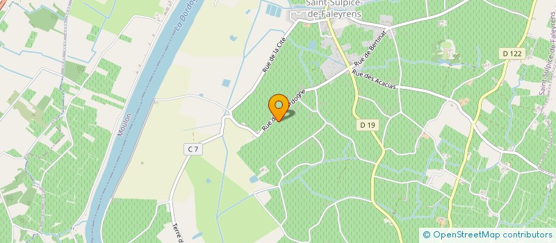 localisation de l'entreprise EARL VIGNOBLES JEAN BERNARD SABY ET FILS à SAINT-LAURENT-DES-COMBES