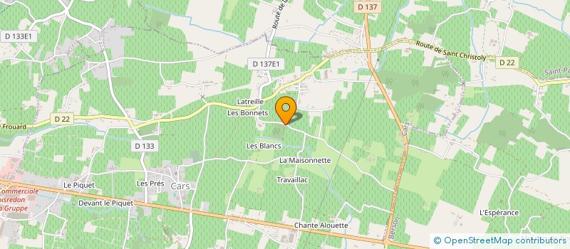 localisation de l'entreprise EARL VIGNOBLES JEAN CHETY ET FILS  CARS