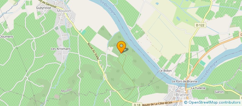localisation de l'entreprise EARL VIGNOBLES SABOURDY  LUGAIGNAC