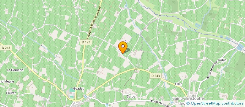 localisation de l'entreprise EARL VIGNOBLES TAUZIAC  SAINT-ETIENNE-DE-LISSE