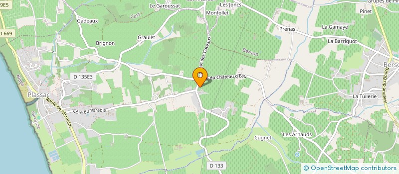 localisation de l'entreprise EARL VIGNOBLES VOYER SIGOGNEAUD  CARS