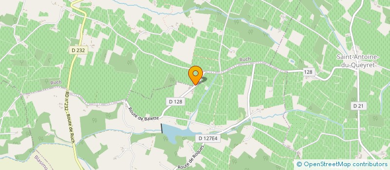 localisation de l'entreprise EARL VIGNOBLES YON  MAURIAC