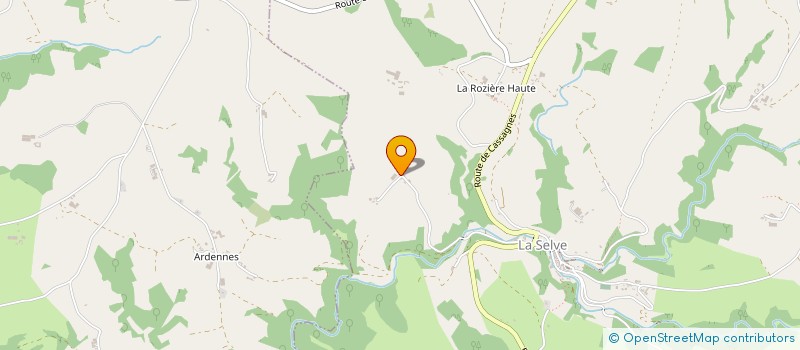 localisation de l'entreprise EARL VIGROUX DAMIEN  LA SELVE